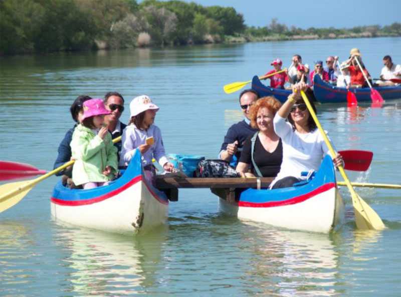 Percorso archeologico in canoa